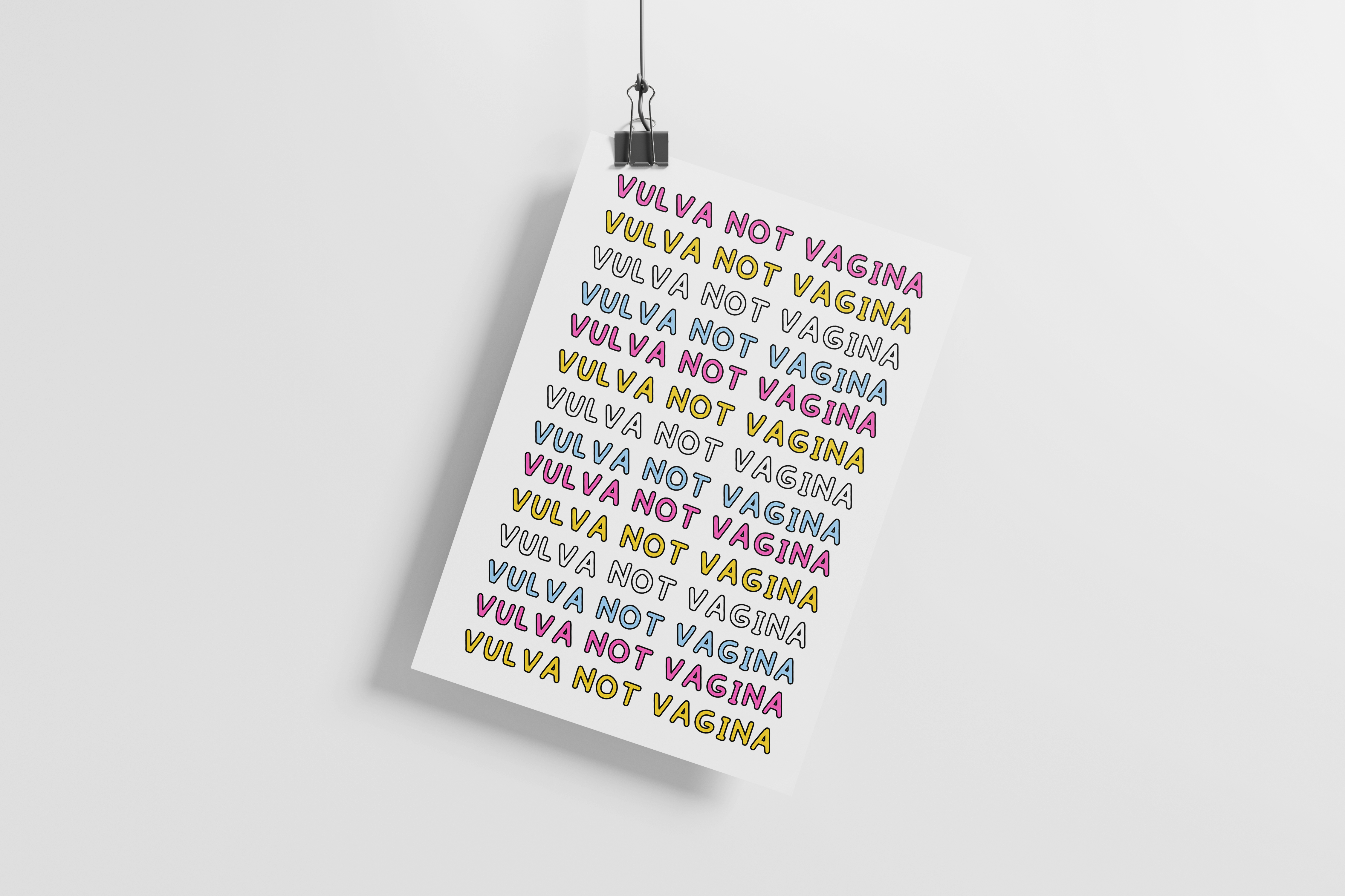 'Vulva Not Vagina' Sex-Positive Print