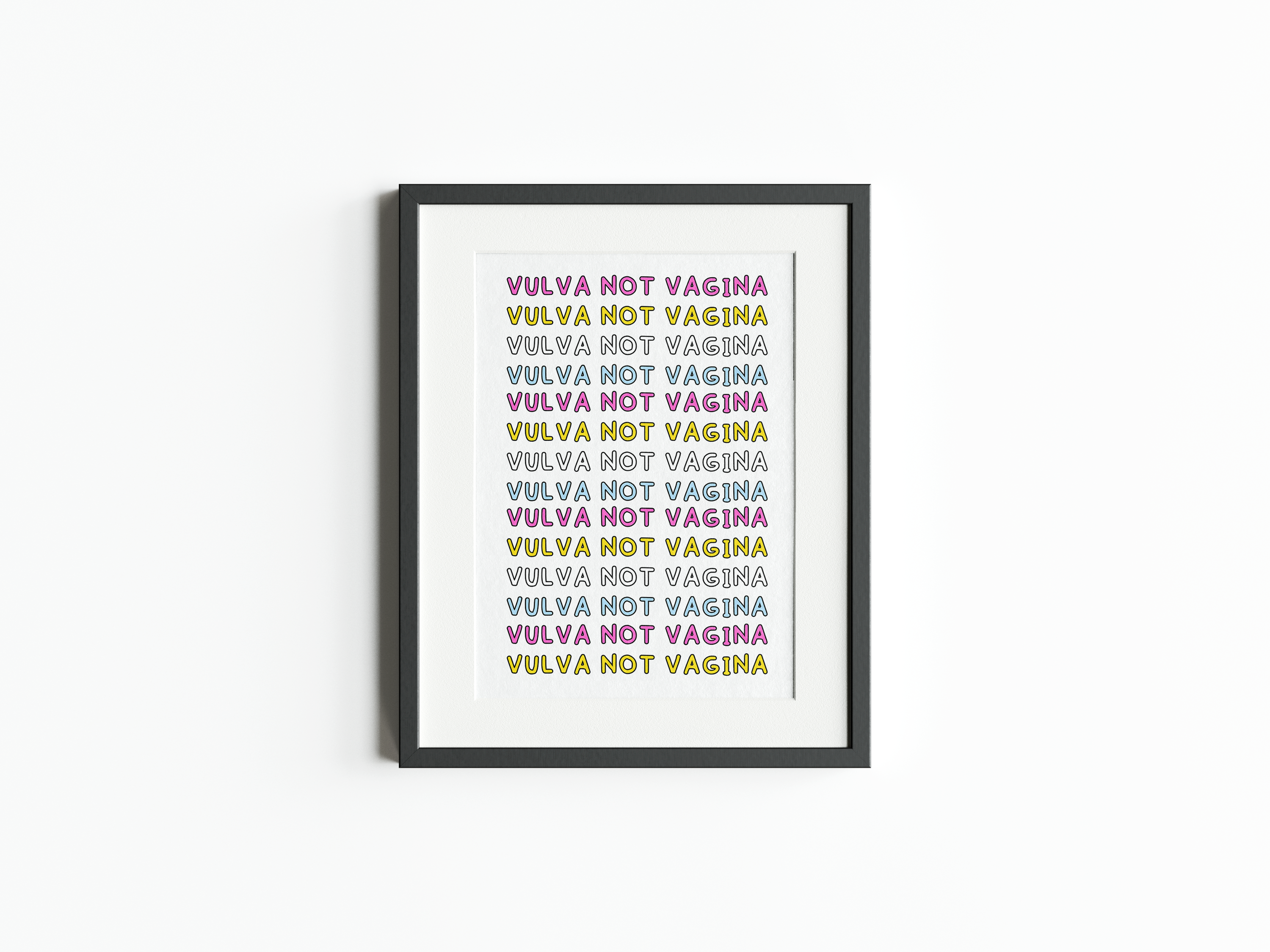 'Vulva Not Vagina' Sex-Positive Print