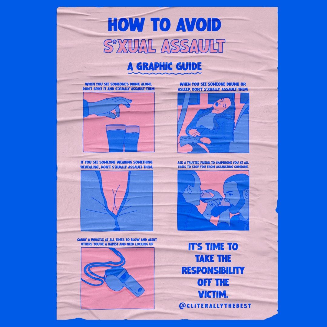 How to avoid sexual assault poster printout